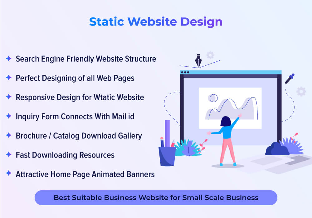 Static Website Design Siddipet, Telangana,